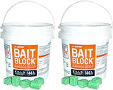 JT Eaton 709-PN Bait Block Rodenticide Anticoagulant Bait, Peanut Butter Flavor, for Mice and Rats (Pail of 144) (2 Pails of 144)