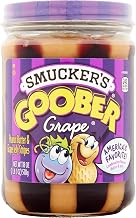 Smucker's Goober Peanut Butter & Grape Jelly Stripes 18 oz (Pack of 12)