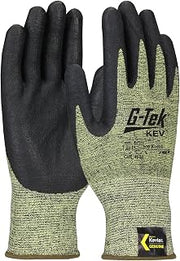 G-Tek 09-K1600/L, Seamless Knit DuPont™ Kevlar® Blended Glove with Nitrile Coated Foam Grip on Palm & Fingers