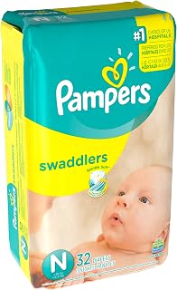 Pampers Swaddlers Newborn Baby Diapers Jumbo Pack, (Pack of 6)