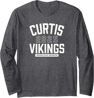 Curtis Vikings University Place, Washington 2025 Long Sleeve T-Shirt