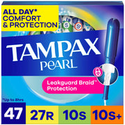 Pearl Tampons for Women Multipack by Tampax – Regular/Super/Super+, Rayon,Cotton,Polypropylene,Polyethylene,Polyester,Titanium Dioxide, Model CUIM3723
