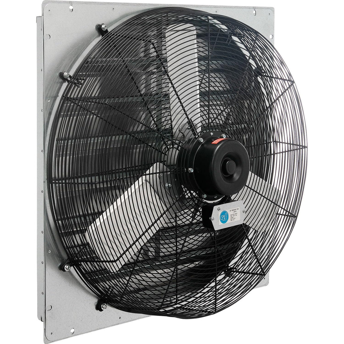 30" Exhaust Ventilation Fan With Shutter by CD-2 – 30 inches, Alloy Steel, Black, Model 294498A