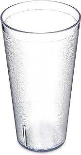 Carlisle FoodService Products CFS 5232-8107 BPA Free Plastic Stackable Tumbler, 32 oz., Clear (Pack of 3)