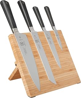 Mercer Culinary Züm 5-Piece Magnetic Board Forged Knife Set, Bamboo