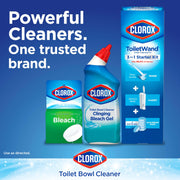 Toilet Bowl Cleaner with Bleach Variety Pack - 24 Ounces - Pack of 4 (Package May Vary) by Clorox – 96 Fl Oz (Pack of 1), Blue, Model 31871