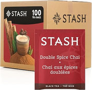 Stash Tea Double Spice Chai Black Tea, Box of 100 Tea Bags (Packaging May Vary)