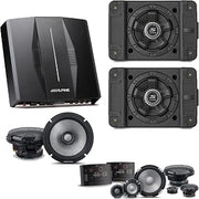 Alpine PXE-C80-88 OPTIM8 8-Channel Hi-Res Digital Sound Processor Amplifier w/ (2) SS-SB12 Subwoofer, R2-S653 & R2-S65 Bundle
