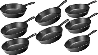 Lodge LMS3 Miniature Skillet,Black 3.5-inch - Pack of 8