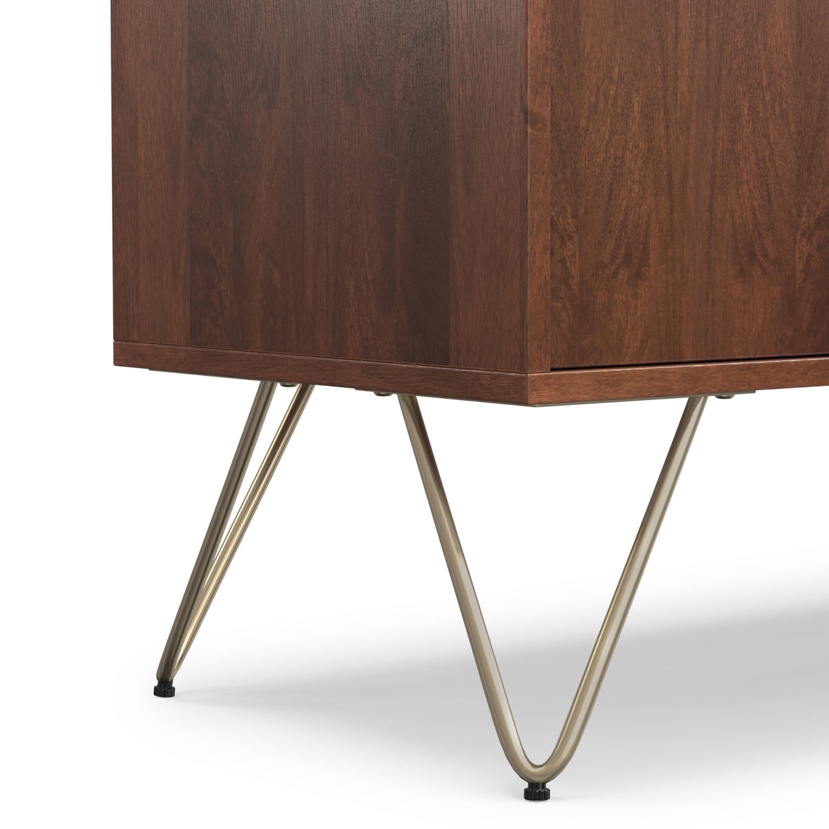 SIMPLIHOME Umber Brown / 60 inch / Rectangle Television Stands & Entertainment Centers