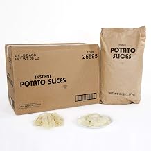 BAF Instant Sliced Potatoes - 5 lb. bag, 4 bags per case