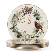 Lenox Winter Greetings Porcelain Dinner Plates, 10.75 Inch, Set of 6