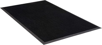 Apache Mills Trooper Outdoor Entryway Rubberized Doormat for Heavy Traffic Use, Black, 24" x 32"
