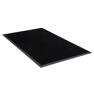 Trooper Outdoor Entryway Rubberized Doormat for Heavy Traffic Use by Apache Mills – 24 in x 32 in, Rubber, Black, Model 39-372-0900-24x32