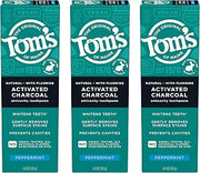 Tom's of Maine Activated Charcoal Fluoride Toothpaste, 3 Pack, 4 oz