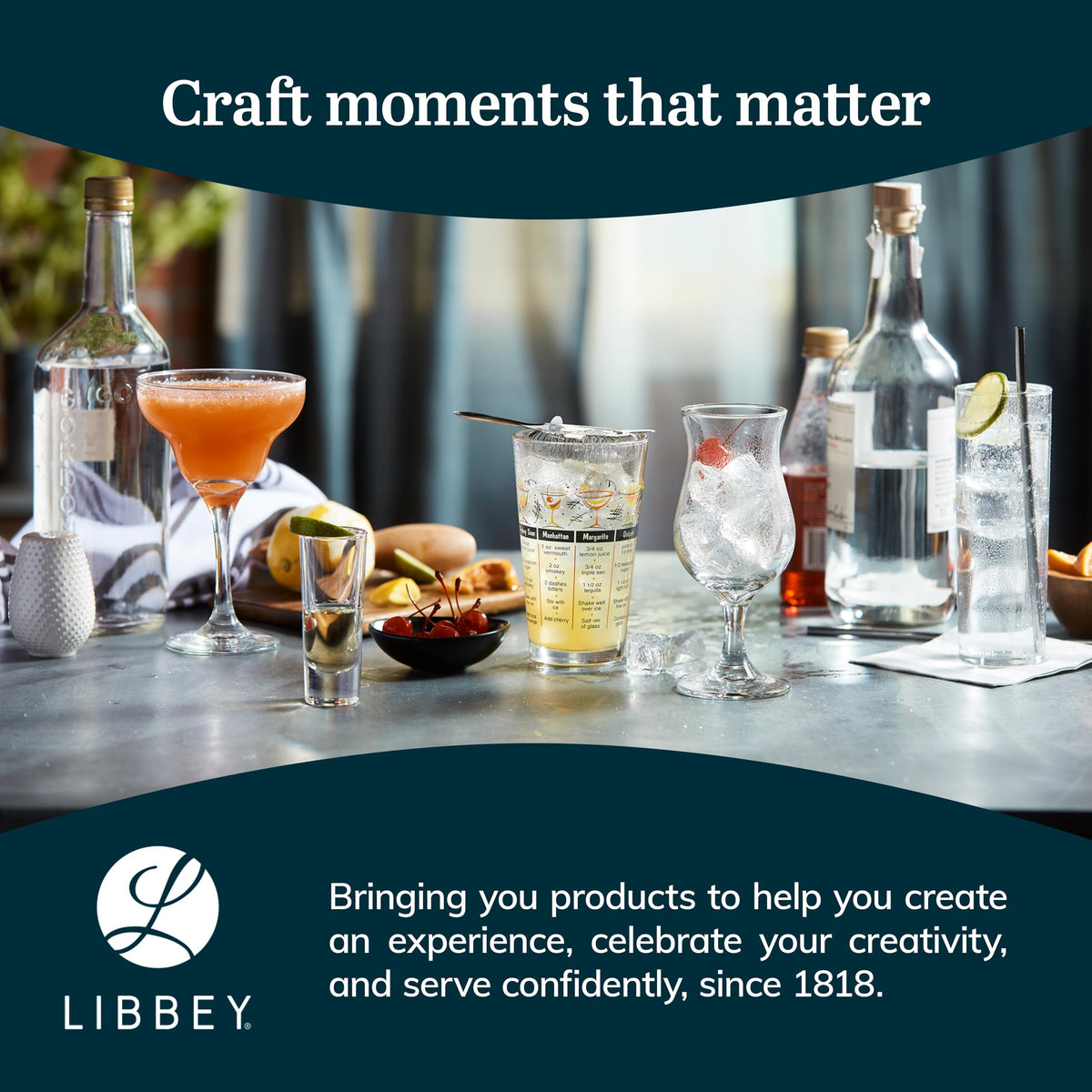 Libbey Whiskey Rocks 12 / 12 Count (Pack of 1) / Heavy Base Mixed Drinkware Sets