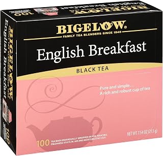 Bigelow Tea English Breakfast Black Tea, 100 Count (Pack of 1) | Caffeinated Tea