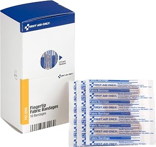 First Aid Only Fingertip Fabric Bandages, 10 Count