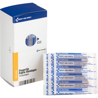 Fingertip Fabric Bandages by First Aid Only – 1 Count (Pack of 10), Bamboo, Fae-3006, Model FAE3006