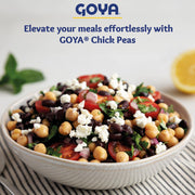 Goya CHICK PEAS / 15.5 Ounce (Pack of 8) / yellow Garbanzo Beans