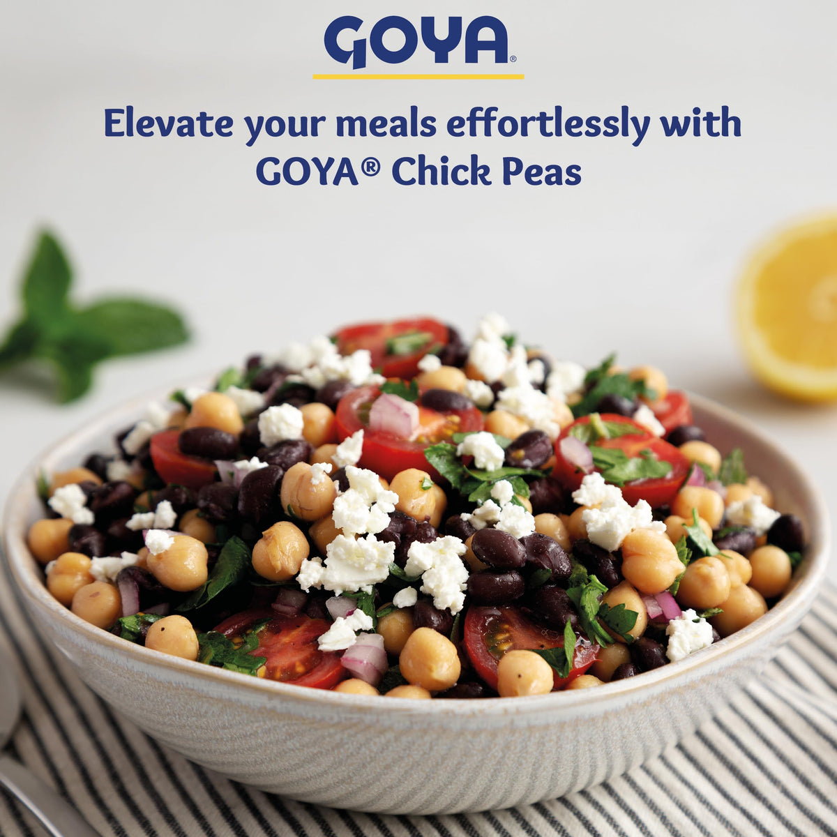 Goya CHICK PEAS / 15.5 Ounce (Pack of 8) / yellow Garbanzo Beans