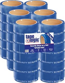Tape Logic TLT90257BE Security Strips on a Roll, 3.9 Mil, 2" x 5 3/4", Blue, 24/Case
