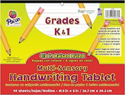 Pacon 2470 Multi-Sensory Handwriting Tablet, 10-1/2 x 8, 40 Sheets/Pad