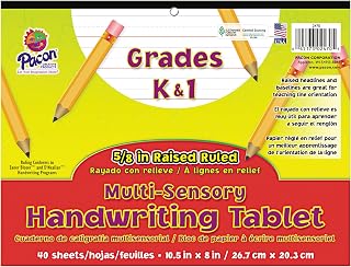 Pacon 2470 Multi-Sensory Handwriting Tablet, 10-1/2 x 8, 40 Sheets/Pad