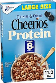 Cheerios Protein Cereal, Cookies & Crème, 8g Protein, Large Size, 11.2 oz
