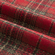 Miulee Plaid Cushion Covers, 18 x 18 Inches, Red