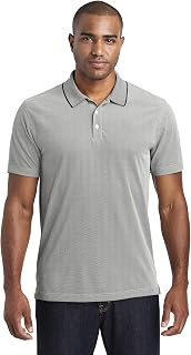 Port Authority Men's Poly Oxford Pique Polo, Black, Large