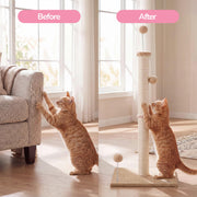 THE LICKER STORE Brown/Cream / 15.5 x 15.5 x 38 / Modern Scratching Posts
