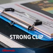 Plastic Clipboard by Officemate – 4 1/4" x 5 3/4" x 5", Plastic, Blue, Model OIC83048