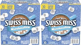 Swiss Miss Chocolate Hot Cocoa Mix With Marshmallows, Hot Cocoa Bar Supplies, 1.38 oz., Envelopes (Pack of 60)