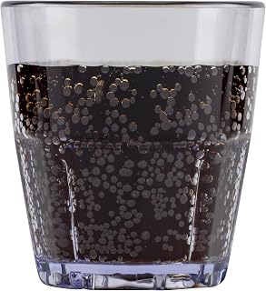 G.E.T. 9955-1-CL-EC 5.5 oz. Clear Tumbler, SAN Plastic Bahama Tumblers (Pack of 4)