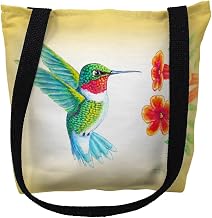 Betsy Drake TY1093M 16 x 16 in. Dicks Hummingbird Tote Bag - Medium