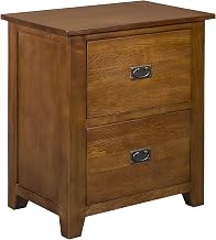 Solid Wood 2-Drawer File Cabinet Mission Style, Wood Filing Cabinet for Home Office and Office Storage, Michael's Cherry