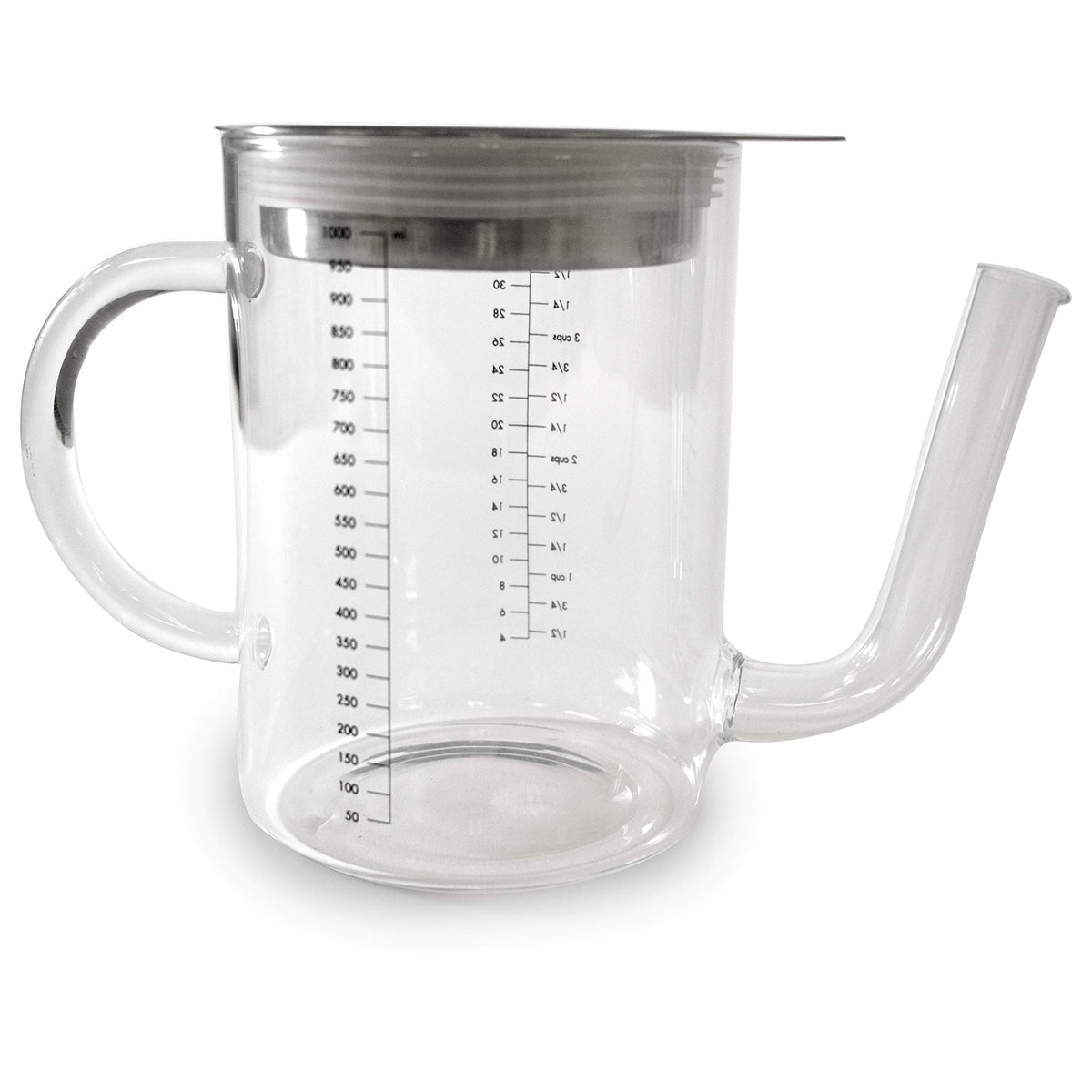 Norpro Gravy Separator, 4-Cup Glass with Strainer