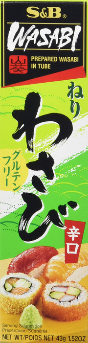 山葵 チューブ Wasabi Tube 43g by S&B – 43g, green, Model 074880020120