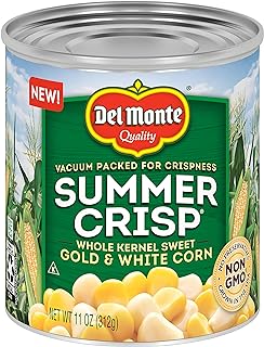Del Monte Summer Crisp Whole Kernel Gold and White Corn, 11 oz Can