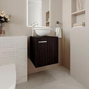 18" Bellevue Bathroom Vanity, 1 Door, Black Wengue - Bathroom – Bathroom Vanity & Storage Suite for Master Bathrooms, Guest Baths & Small Bathrooms