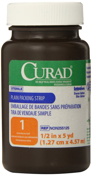 Gauze Packing Stri P Plain Sterile by Medline – 1 Count (Pack of 1), Cotton, Model NON255125H