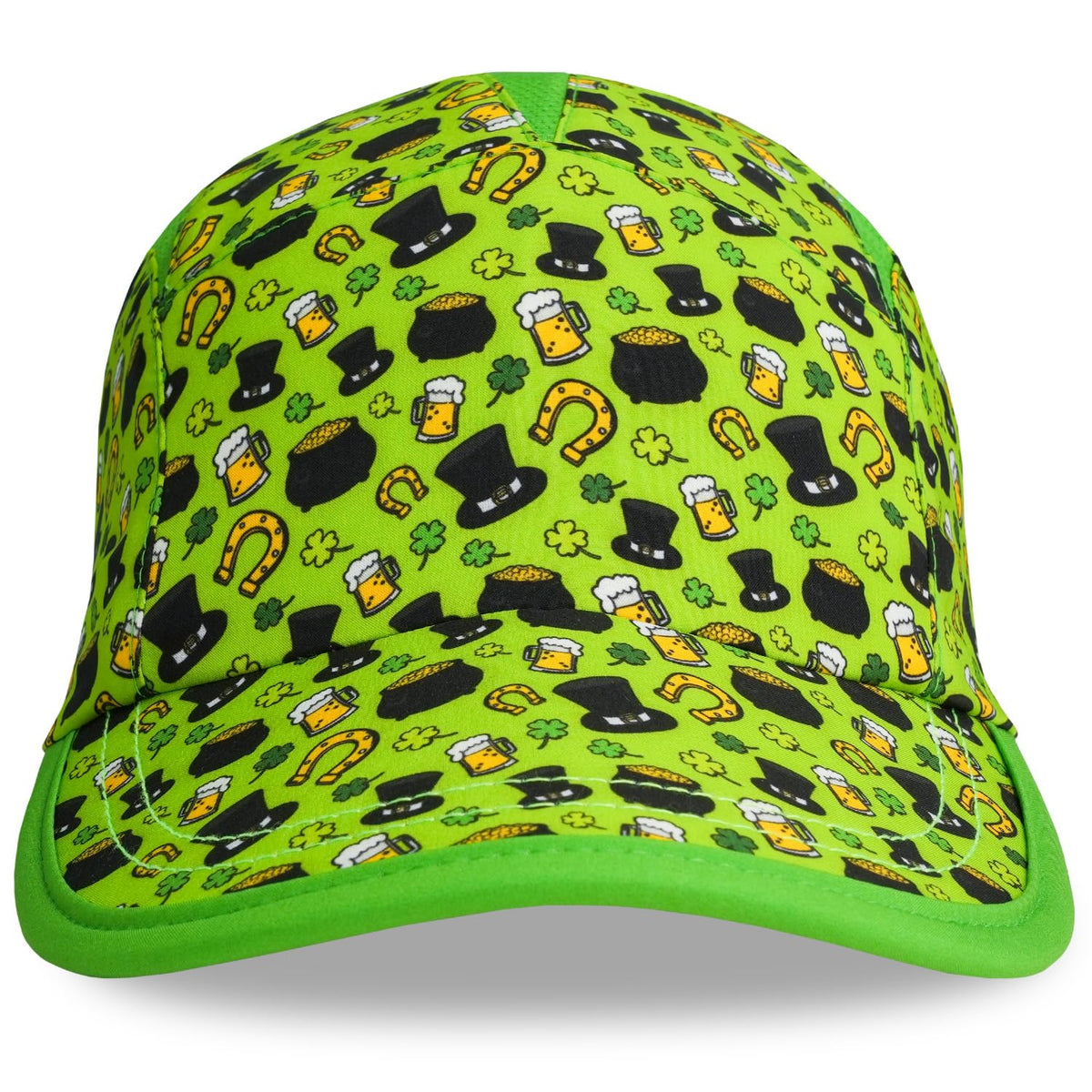 St Patrick's Day Running Hat by Headsweats – Polyester, Green/Multi