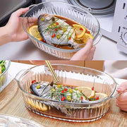 M MCIRCO Glass Casserole Set, 1.9 and 3 Quart Capacity, Clear With Lids