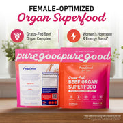 Primal Female Beef Organ Supplement for Women 1500 Beef Organ Capsules Grass Fed Liver Heart Kidney Ovary Non GMO Gluten Free Hormone Free Pesticide Free 25 Pack by PureGood –