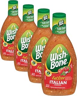 Wish-Bone Fat Free Italian Salad Dressing, 15 FL OZ (Pack of 4)