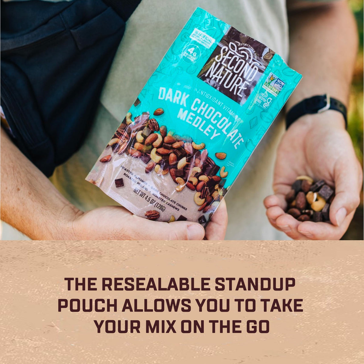 Second Nature Dark Chocolate / 12 Ounce (Pack of 6) / 6 Snack & Trail Mixes