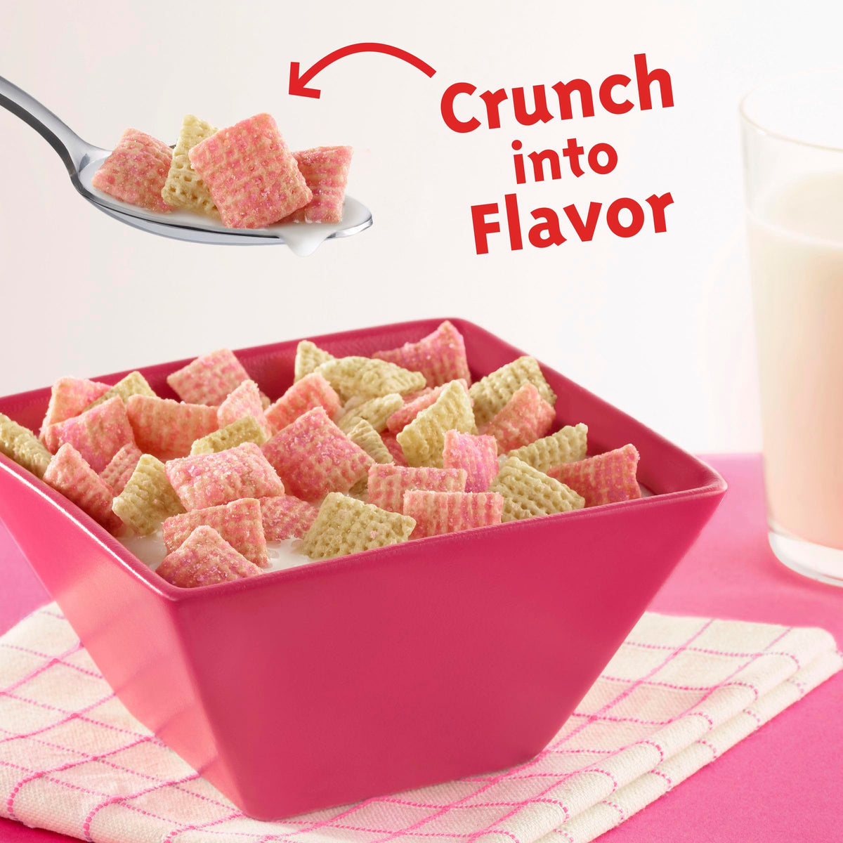 Strawberry Vanilla Cereal by Chex – 12.4 Ounce (Pack of 6), Pack of 6