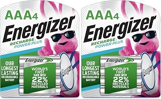 Energizer Power Plus Rechargeable AAA Batteries, 800mAh Triple A Batteries (Pack of 2)