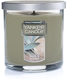 Yankee Candle Sage & Citrus Scented, Classic 7oz Small Tumbler Single Wick Candle, Over 35 Hours of Burn Time